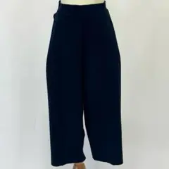 ランバン　LANVIN スラックス 38サイズ　ネイビー　センタープレス