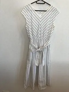efーde ストライプ ロングワンピース