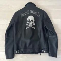 極美品✨SKULL WORKS ライダースジャケット　ダブル　カウハイド　黒　L 専用【極美品】 スカルワークス レザージャケット ライダース