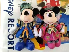 ディズニーシー　ハロウィン2019 ミッキー&ミニー　ぬいぐるみバッジ