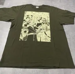 プリント Tシャツ オリーブグリーン