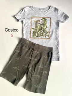 【Costco】T-Rex 恐竜 半袖半ズボンパジャマセット 6才/約110cm