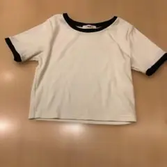 WEGO 半袖Tシャツ Sサイズ ホワイト/ブラックショート丈S値下げ