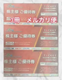 共和コーポレーション株主優待券 3冊