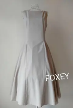 ☆フォクシーニューヨークヴィオラドレスロングワンピースベージュ40☆