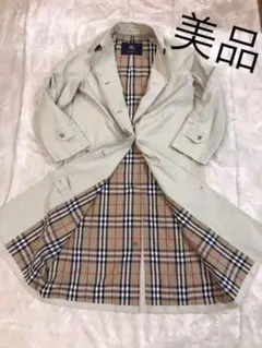 【美品】 BURBERRYLondon ステンカラーコート ノバチェック