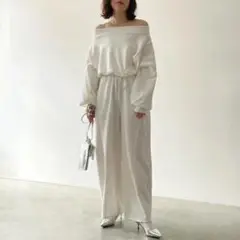 裏毛オフショルプルオーバー オフ