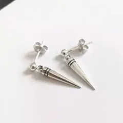 USAシルバークラフト　スパイクドロップピアス