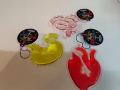 アクリルキーホルダーセット ハート 脳 胃
