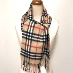 Burberry バーバリー カシミヤ マフラー ノバチェック レディース