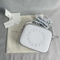 美品 Stella McCartneyロゴショルダーミニバッグ ホワイト