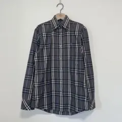BURBERRY BLACK LABEL 長袖シャツ ノバチェック ホース刺繍