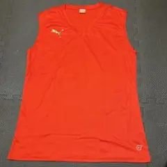 PUMA 赤 ノースリーブ Tシャツ L