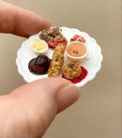 ミニチュアフード 洋食プレート