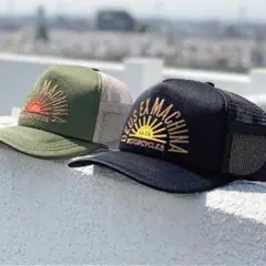 【ブラック】メッシュキャップ アメカジ USA ブラック バイカー