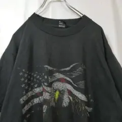 アメリカ製90sフルーツオブザルームTシャツプリントアニマル柄鳥シングルステッチ