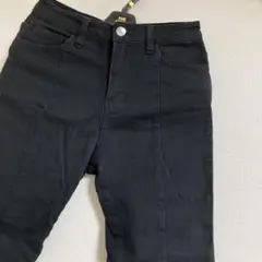 ダメージパンツ【スリット入り】ブラック パンツ