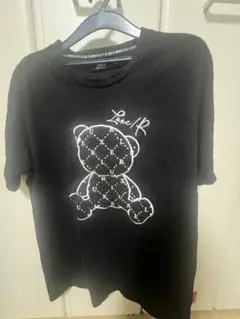 LUXE/R テディベアプリント Tシャツ ブラック　XL