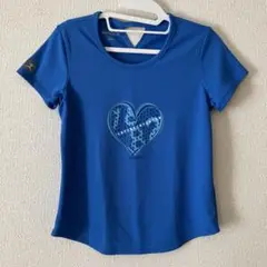DANSKIN Tシャツ　ブルー　L