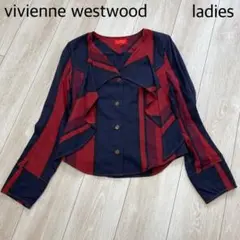 美品 vivienne westwood 変形シャツ リボン パンクデザイン