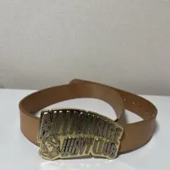 x*u様 Billionaire Boys Club ベージュレザーベルト Amazon.co.jp: BILLIONAIRE BOYS CLUB Arch Logo Buckle Saddle