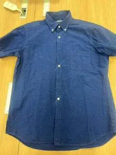 Lands' End ネイビー ボタンダウンシャツ Lサイズ