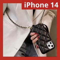 ❣️大好評❣️ショルダー iPhone14 ケース キルティング 高級感