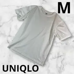 『UNIQLO』メンズ　クルーネック半袖Tシャツ ホワイト　M