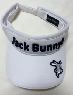 新品未使用　Jack Bunny!! ジャックバニー ホワイト バイザー 57㎝