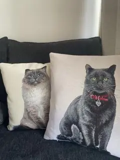 クッションカバー　猫