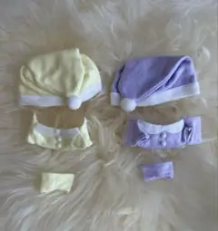 【未使用品】ぬい服　パジャマ （パープル、イエロー）2点セット