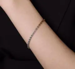 316L rope chain bracelet【mix color】#b77