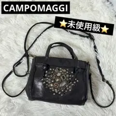 ⭐️未使用級⭐️　カンポマッジ　2way　スタッズ　ショルダーバッグ　ブラック
