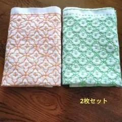 刺し子ふきん＝2枚セット