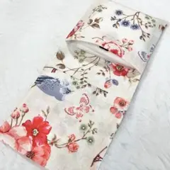 サニタリーケース 花 蝶々 鳥 レトロ S8346