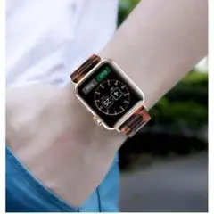 Apple Watch バンド べっこう 迷彩 マーブル iPhone スマート