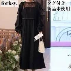 タグ付未使用✨ forksy. レース切り替え袖フリルボレロ＆キャミワンピース