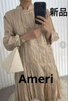 最終価格！Ameri チャイナプリーツブラウスワンピース