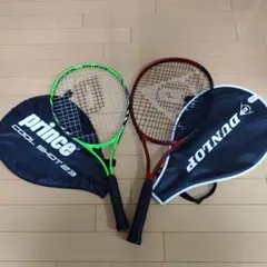 Prince DUNLOP キッズ 硬式テニスラケット　2本セット