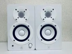 送料込み　Yamaha HS3W ホワイト モニタースピーカー　ケーブルと台付