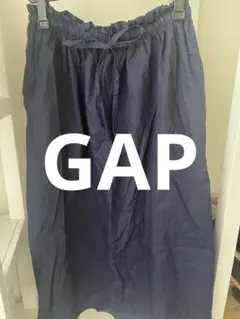 【GAP】ロングフレアスカート　Navy Lサイズ