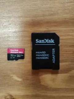 SanDisk ExtremePRO microSDカード32GB　ケース付き
