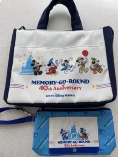 ディズニー　40周年　スーベニア おてふき キャリー ポーチ 保冷バッグ　セット