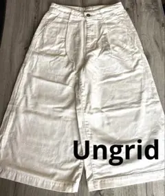 Ungrid 美品 ホワイトデニム ワイドレッグ