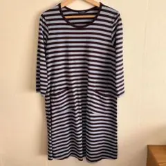 【marimekko】限定カラー*TIIAボーダーワンピース