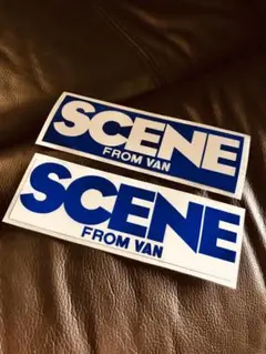 VAN JAC 白プレート型・SCENE FROM VAN ＜ステッカー２種類＞ VAN JAC 白プレート型・SCENE FROM VAN ＜ステッカー2種類