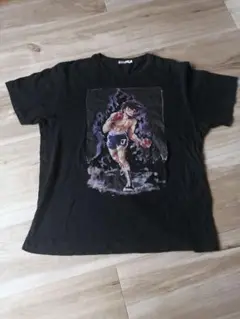 あしたのジョー 矢吹丈 Tシャツ XLサイズ 黒 古着