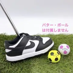 NIKE DUNK スニーカー パターカバー 黒×白 パンダ 新品マレットダンク