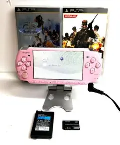【稼動品】PSP-3000 バッテリー&メモリー&ソフト2本付