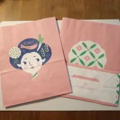 京都舞妓さん紙袋2枚